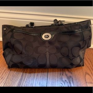 Coach Signature black shoulder bag